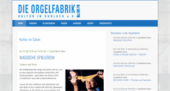 Desktop Screenshot of orgelfabrik-verein.de