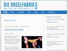 Tablet Screenshot of orgelfabrik-verein.de